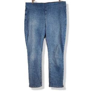 NYDJ Not Your Daughter's Jeans Alina Pull On Ankle Blue Jeans Pants Stretch 12